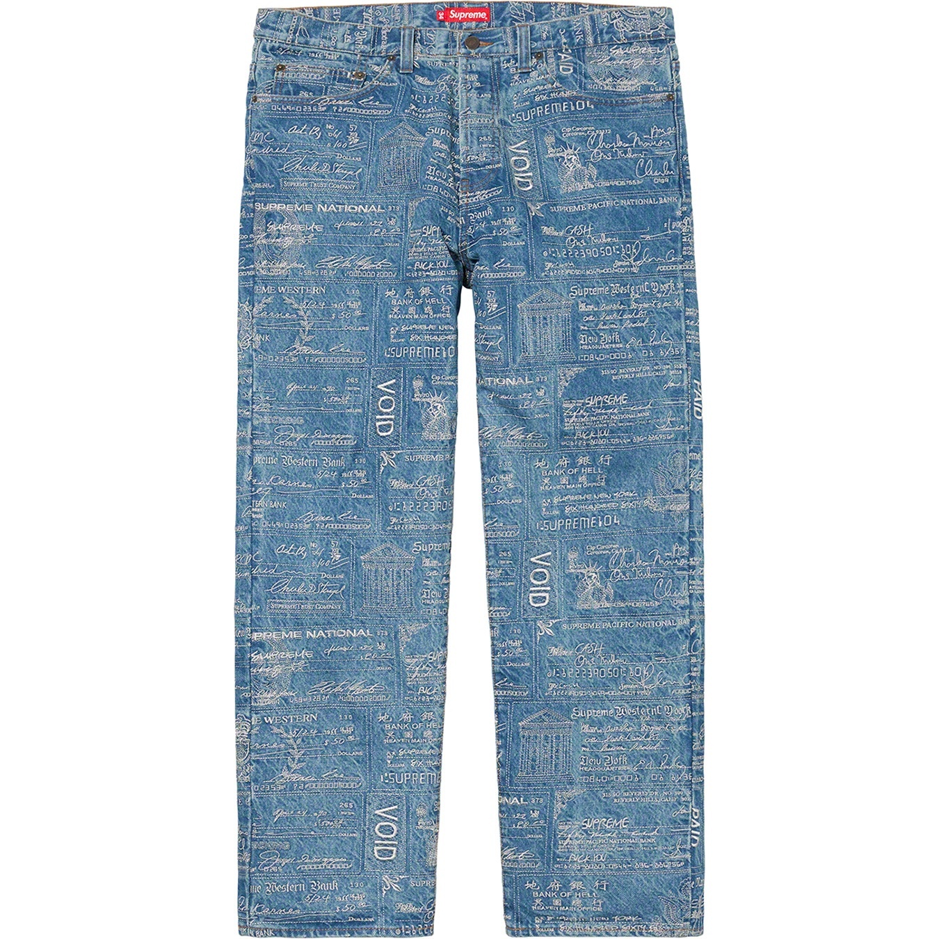 Checks Embroidered Jean view 6
